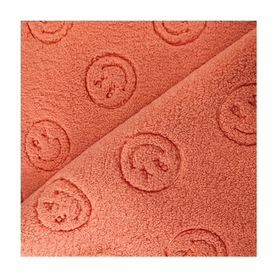 Μαλακό άνετο Sherpa Fleece Printed Fabric 150D MOQ 1000 Kilograms 450gsm