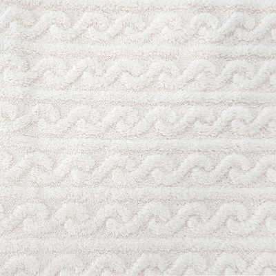 Άσπρο γενικό Velveteen Shu βελούδου ύφασμα 270 GSM μαλακό Sherpa για τις χειμερινές πυτζάμες