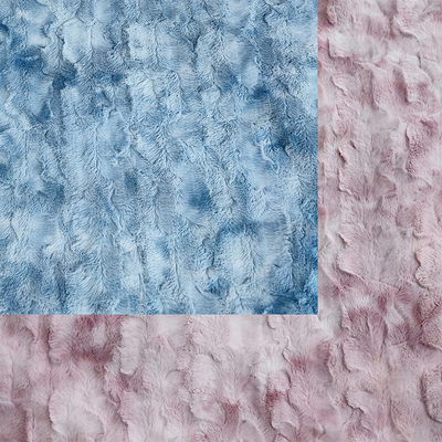 Κουβέρτα Γραβάτα Βαμμένη Pv Fleece Brush Fur Fabric 260gsm