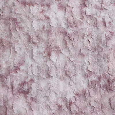 Κουβέρτα Γραβάτα Βαμμένη Pv Fleece Brush Fur Fabric 260gsm