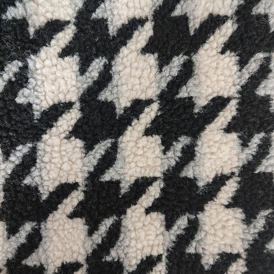 Ένδυμα Sherpa Fleece 100% Πολυεστερικό Νήμα Βαμμένο 300GSM Ύφασμα Sherpa