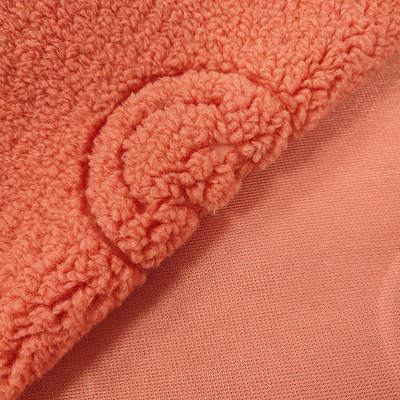 Μαλακό άνετο Sherpa Fleece Printed Fabric 150D MOQ 1000 Kilograms 450gsm