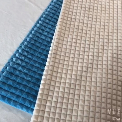 Κουρευμένο Jacquard ενιαίο δευτερεύον στερεό χρώμα υφάσματος δεράτων φανέλας για την κάλυψη καναπέδων Pillowslips