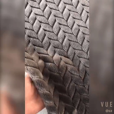 Jacquard 250gsm μαλακό ύφασμα 150D φανέλας για το θερμό κάλυμμα