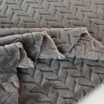 Jacquard 250gsm μαλακό ύφασμα 150D φανέλας για το θερμό κάλυμμα