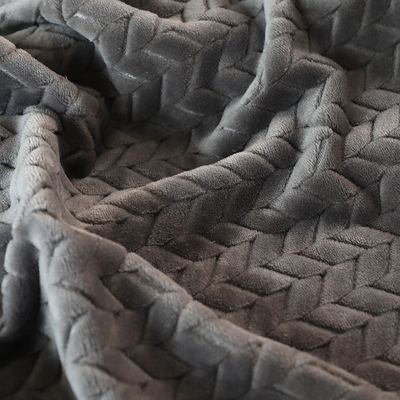 Jacquard 250gsm μαλακό ύφασμα 150D φανέλας για το θερμό κάλυμμα