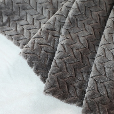 Jacquard 250gsm μαλακό ύφασμα 150D φανέλας για το θερμό κάλυμμα