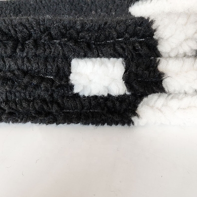 μαλακό ύφασμα δεράτων Sherpa πολυεστέρα 650gsm 100% για το νήμα τσαντών σακακιών που βάφεται