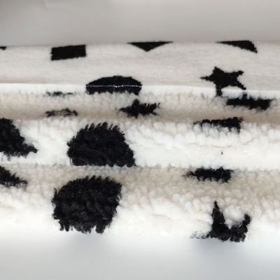Γραπτό Jacquard υφάσματος δεράτων Sherpa νήμα που βάφεται για το μαξιλάρι χαλιών πατωμάτων Backoack