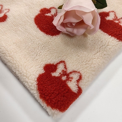 100% βαμμένο νήμα Jacquard 650gsm 288F υφάσματος Sherpa πολυεστέρα