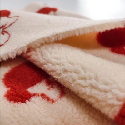 100% βαμμένο νήμα Jacquard 650gsm 288F υφάσματος Sherpa πολυεστέρα