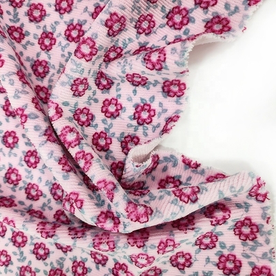Τυπωμένος λουλούδι Jacquard Velour πολυεστέρας υφάσματος 310gsm 100% βελούδου