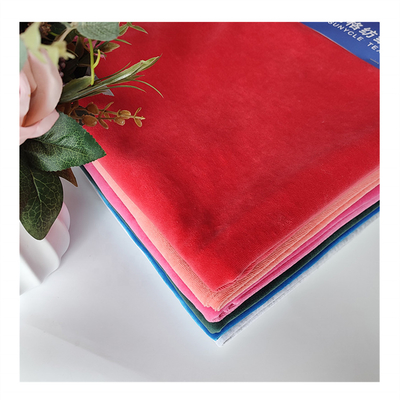 240gsm Velour ύφασμα CVC80 CVC20 σαφές 32S 100D βελούδου