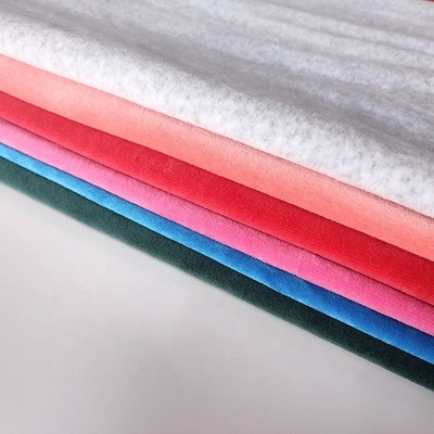 240gsm Velour ύφασμα CVC80 CVC20 σαφές 32S 100D βελούδου