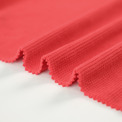 Κόκκινο Jacquard πολικό υλικό υφάσματος δεράτων για τη σκηνή παπουτσιών
